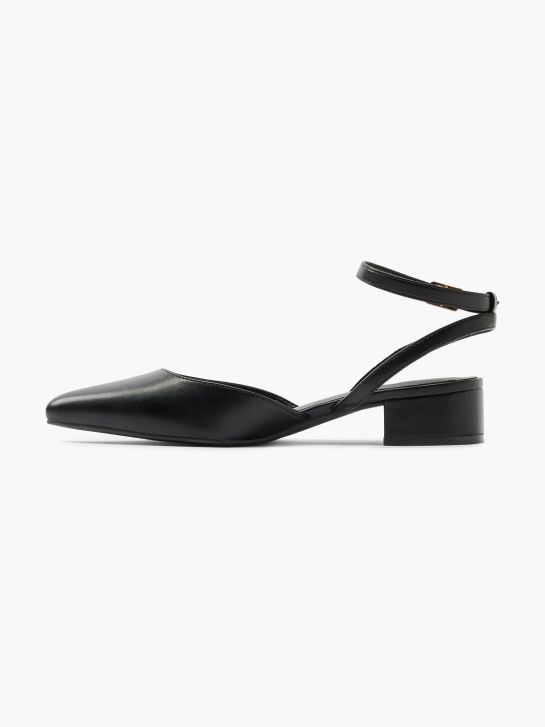 Graceland Slingback salonarji Črna 4597 2