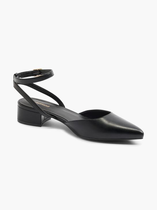 Graceland Slingback salonarji Črna 4597 6