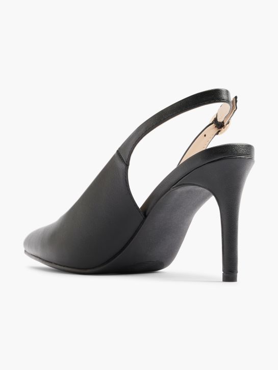 Graceland Slingback salonarji Črna 7337 3