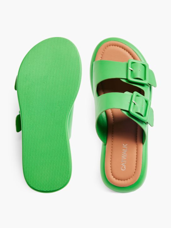 Catwalk Slip-in sandal Grön 2797 3
