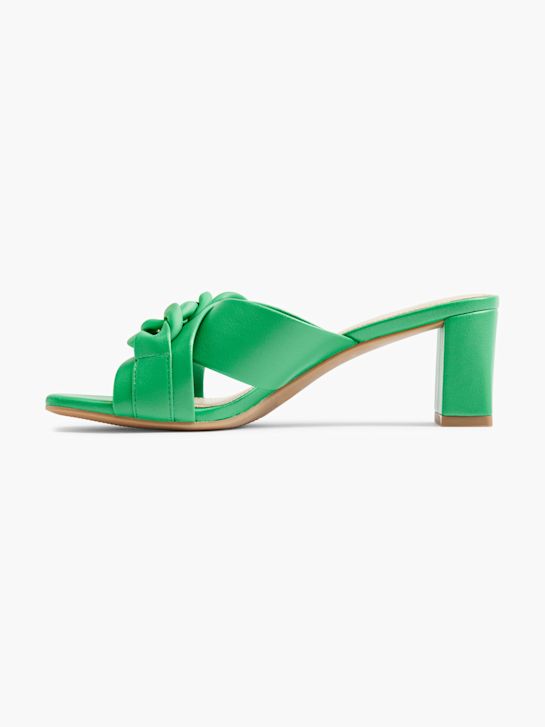 Catwalk Ciabatta aperta dietro Verde 23887 2