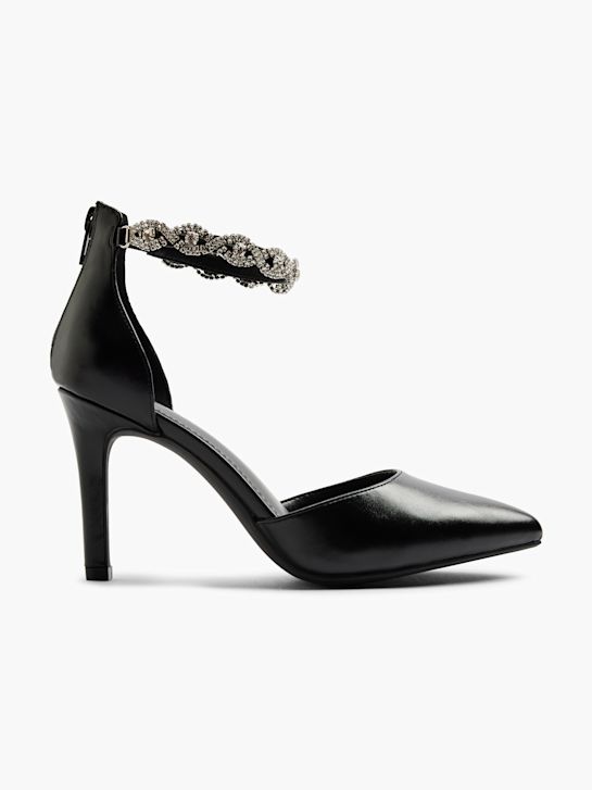 Easy Street Décolleté Elegance Donna: Scarpe Con Tacco, Nero, Taglia 37.5 EU, Suola Comfort Flex