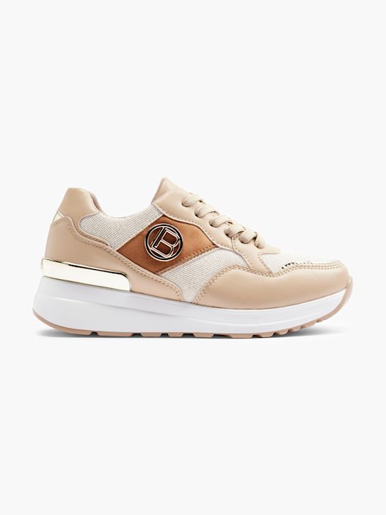 Laura Biagiotti Beige Leather Dress Watch