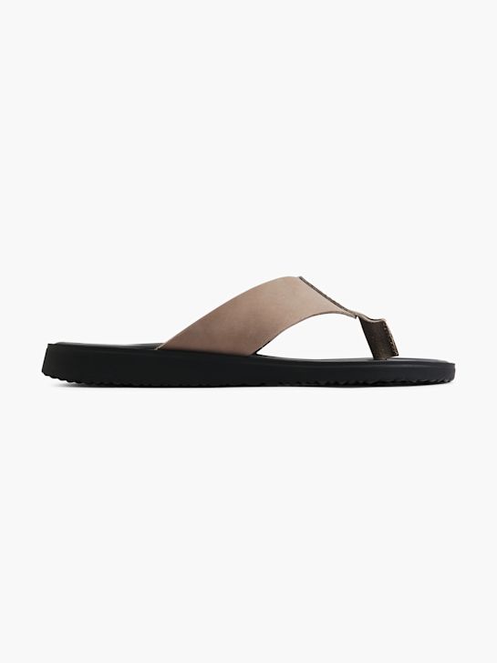 AM SHOE Sandal med tå-split Taupe 3772 1