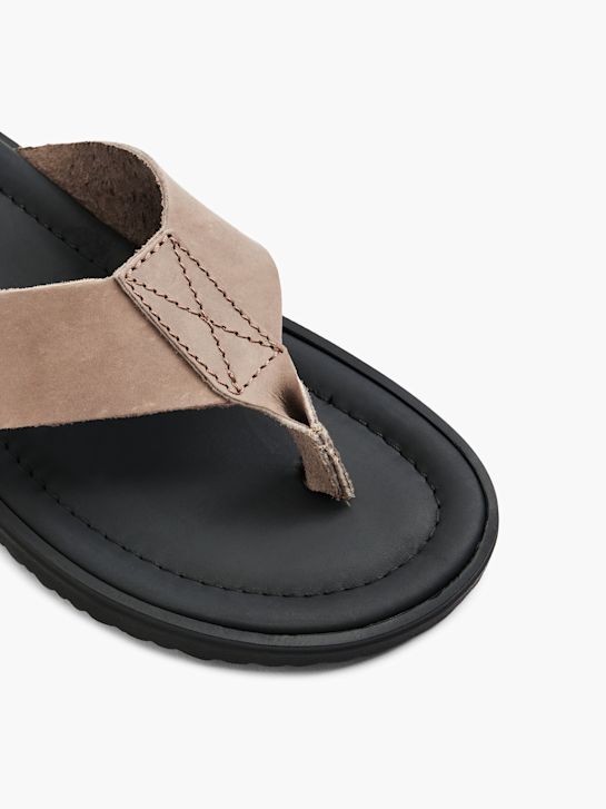 AM SHOE Sandal med tårem Taupe 3772 2