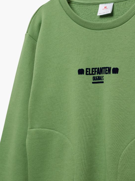 elefanten Sweatshirt Grön 2872 4