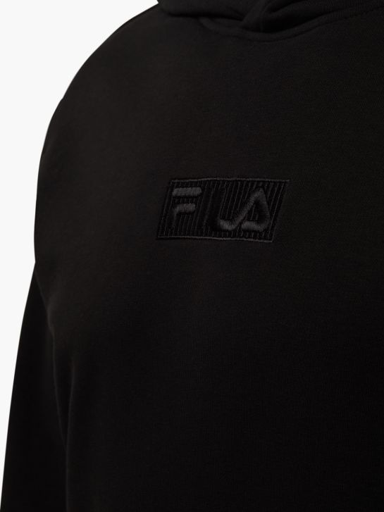 Felpa fila nera con cappuccio deals