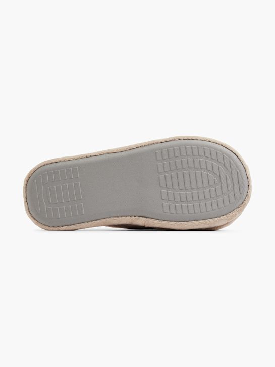 Casa mia Zapatilla de casa Taupe 1302 4