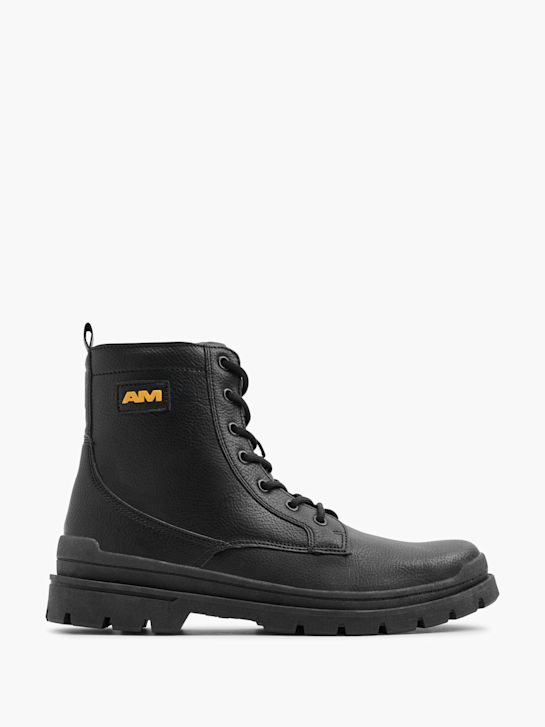 AM SHOE Stivale allacciato Nero 19505 1