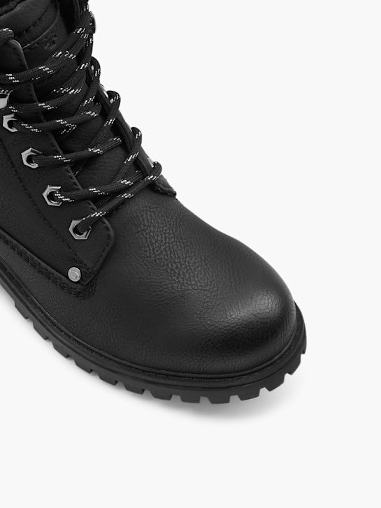 TOM TAILOR Schnürboots Schwarz 6674 2