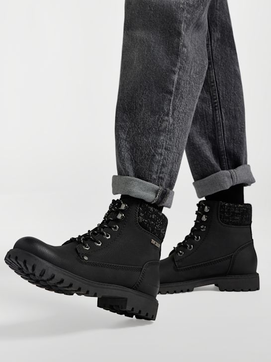 TOM TAILOR Schnürboots Schwarz 6674 5