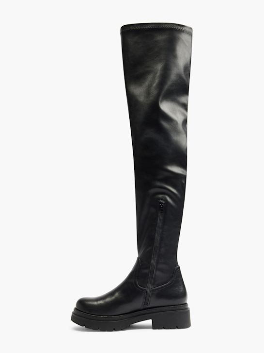 Stivali Sopra Il Ginocchio Sam Edelman Mayla – Donna, Pelle, Punta Quadrata, Tacco Grosso