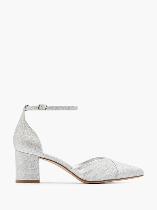 Catwalk Pump med spänne Silver 19265 1