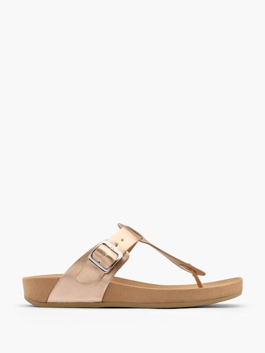 Graceland Sandal med tå-split Rosegold 13056 1