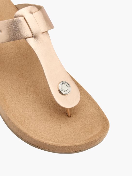 Graceland Sandal med tå-split Rosegold 13056 2