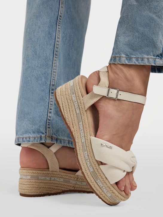 TOM TAILOR Sandale Creme DEICHMANN