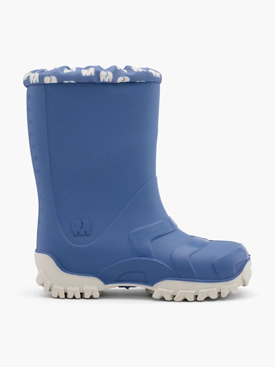 Bottes Elefanten Fourrées En Cuir Bleu Nuit - Taille 35 - Occasion En Parfait état