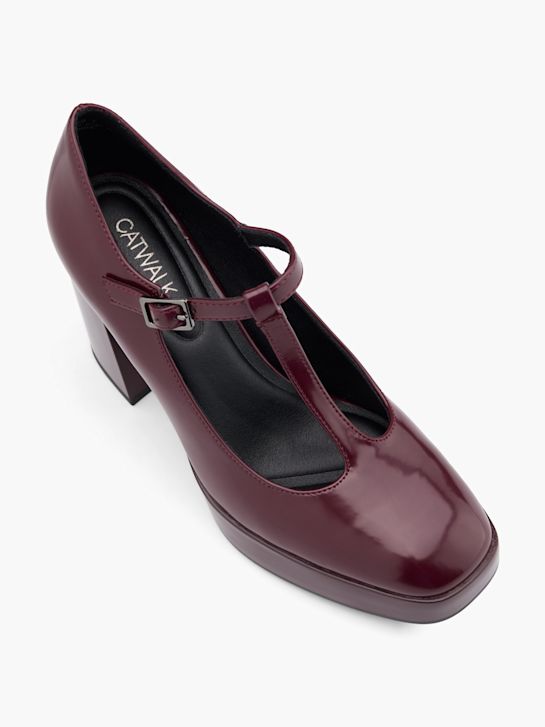Catwalk Lodičky s remienkom Bordová 41613 2
