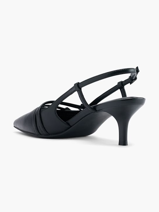 Catwalk Lodičky s otvorenou pätou Čierna 59035 3