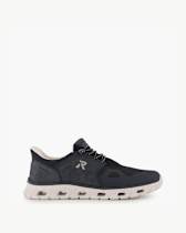 Rieker 04352 Sneaker Basse Uomo In Ecopelle, Con Plantare Intercambiabile, Colore Scuro, Suola EVA, Comfort Antistress