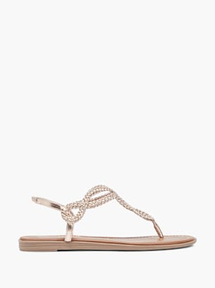 Graceland Sandalen-Zehentrenner Rosegold