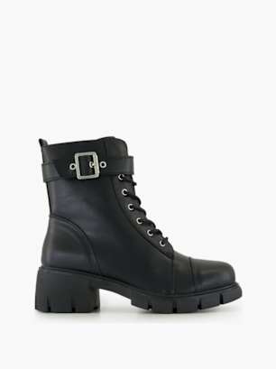 Graceland Bottes à lacets Noir