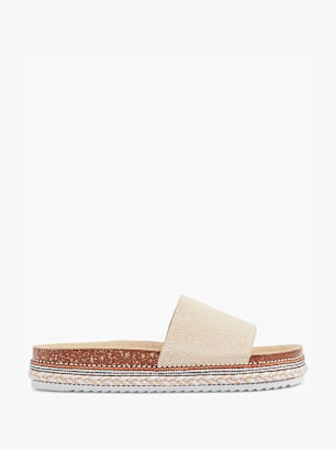 Graceland Tieffussbett-Pantolette Beige