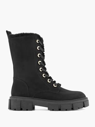Catwalk Schnür-Stiefelette Schwarz