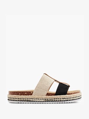 Graceland Tieffussbett-Pantolette Schwarz
