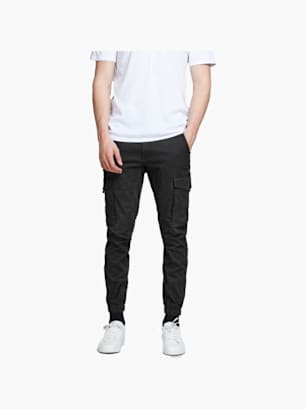 JACK & JONES Pantalon en tissu Noir