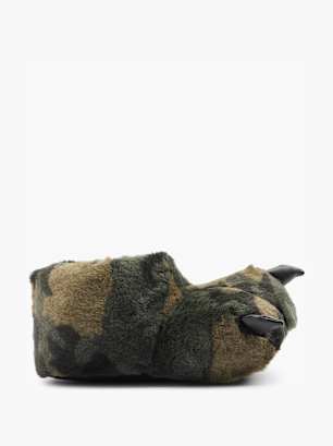Casa mia Chaussons fourrés Vert