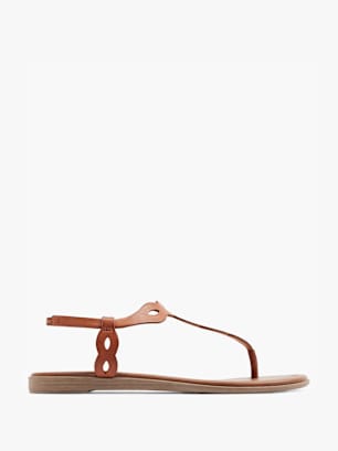 Graceland Sandalen-Zehentrenner Cognac