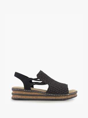 Rieker Sandale Noir