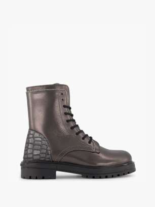 Vty Bottes à lacets Argent