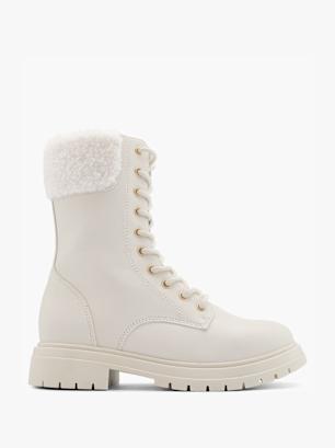 Graceland Bottes à lacets Crème
