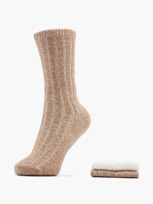 Cosy Nature Socken Beige