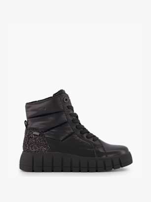 TOM TAILOR Schnür-Stiefelette Schwarz