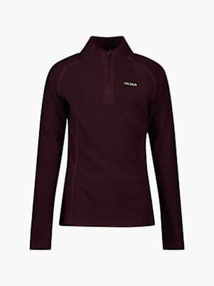 Celsius Pull en laine polaire Bordeaux