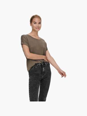 ONLY Tee-shirt Marron