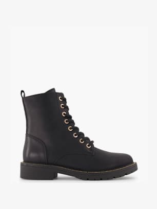 Catwalk Schnür-Stiefelette Schwarz