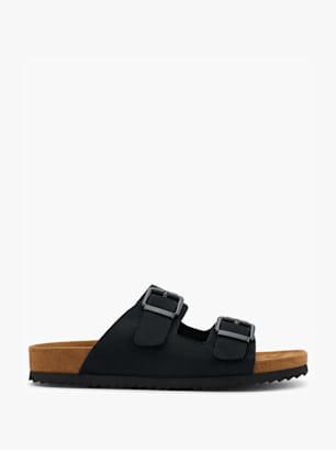 Graceland Flache Pantolette Schwarz