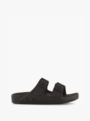 Skechers Flache Pantolette Schwarz