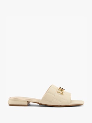 Buffalo Flache Pantolette Beige