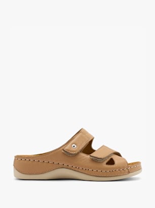Romika Flache Pantolette Cognac