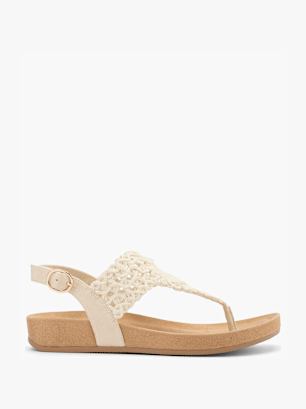 Graceland Sandalen-Zehentrenner Offwhite