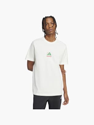 adidas Tee-shirt Blanc cassé