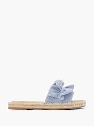 Graceland Flache Pantolette Blau