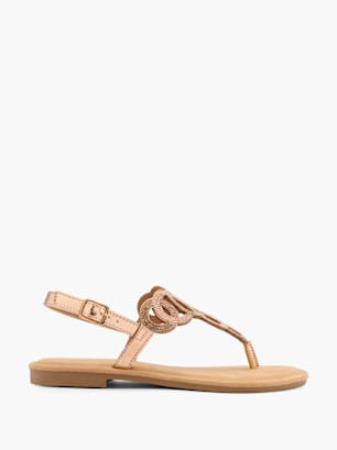 Catwalk Sandalen-Zehentrenner Champagner