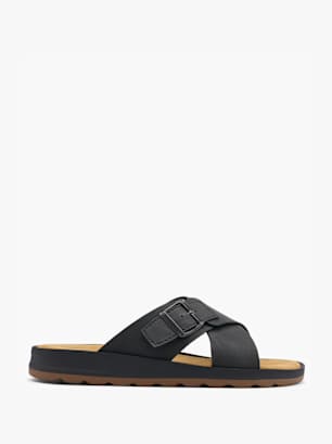 Memphis One Pantolette Schwarz
