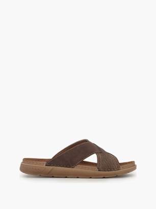 Memphis One Ciabatta aperta dietro Marrone